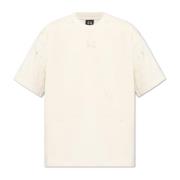 44 Label Group T-shirt med logotyp Beige, Herr