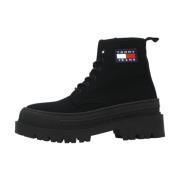 Tommy Hilfiger Lace-up Boots Black, Dam