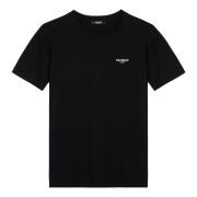 Balmain Kortärmad Crew Neck T-shirt Black, Herr