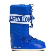 Moon Boot Vinterstövlar Stiligt Design Blue, Dam