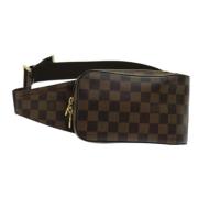 Louis Vuitton Vintage Pre-owned Canvas axelremsvskor Brown, Dam