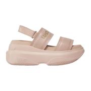 Liu Jo Dam Kilklack Sandaler, Gummi Material Pink, Dam