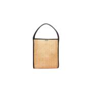 St. Agni Rattan Box Tote Bag Black, Dam