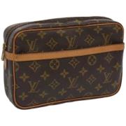 Louis Vuitton Vintage Pre-owned Canvas kuvertvskor Brown, Dam