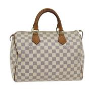 Louis Vuitton Vintage Pre-owned Canvas handvskor White, Dam