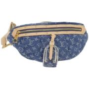 Louis Vuitton Vintage Pre-owned Denim crossbodyvskor Blue, Dam