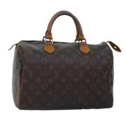 Louis Vuitton Vintage Pre-owned Canvas handvskor Brown, Dam