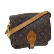 Louis Vuitton Vintage Pre-owned Canvas axelremsvskor Brown, Dam