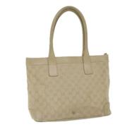 Gucci Vintage Pre-owned Canvas totevskor Beige, Dam