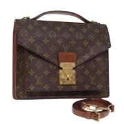 Louis Vuitton Vintage Pre-owned Canvas handvskor Brown, Dam