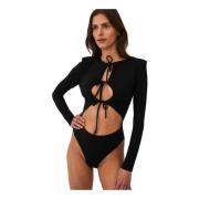 Undress Code Con te Bodysuit Black Black, Dam