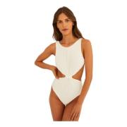 Undress Code Cinema Paradiso Swimsuit White White, Dam