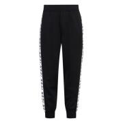 Dsquared2 Bomullsblandade joggingbyxor med ränder Black, Herr