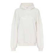 Gestuz Oversized Hoodie Sweatshirt Birch Beige, Dam