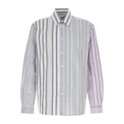 JW Anderson Broderad Poplin Skjorta Gray, Herr