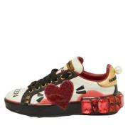 Dolce & Gabbana Pre-owned Pre-owned Laeder sneakers Multicolor, Dam