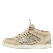 Jimmy Choo Pre-owned Pre-owned Mocka sneakers Beige, Dam