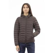 Invicta Chic Quilted Hooded Jacket for Stylish Women Brown, Dam