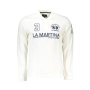 La Martina Elegant Långärmad Vit Polo White, Herr