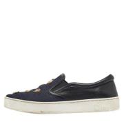 Dior Vintage Pre-owned Denim sneakers Blue, Dam