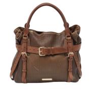 Burberry Vintage Pre-owned Laeder totevskor Brown, Dam