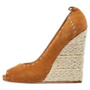 Giuseppe Zanotti Pre-owned Pre-owned Mocka klackskor Beige, Dam