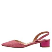 Manolo Blahnik Pre-owned Pre-owned Canvas klackskor Pink, Dam