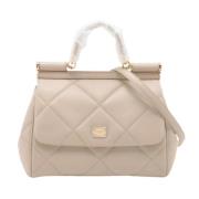 Dolce & Gabbana Pre-owned Pre-owned Laeder handvskor Beige, Dam