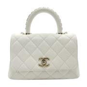 Chanel Vintage Pre-owned Laeder chanel-vskor White, Dam