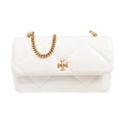 Tory Burch Axelväska Kira Diamond Quilt Mini White, Dam