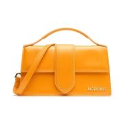 Jacquemus Gul Läder Crossbody Väska Yellow, Dam