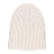 Fabiana Filippi Paillett Beanie Mössa för Kvinnor Beige, Dam