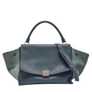 Celine Vintage Pre-owned Laeder handvskor Blue, Dam