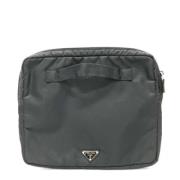 Prada Vintage Pre-owned Tyg prada-vskor Black, Dam