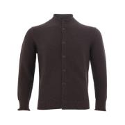 Kangra Elegant Brun Ull Cardigan Mn Brown, Herr