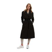 Aim'n Black Tech Trench Coat Black, Dam