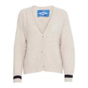 Ball Raglan Cardigan Cloud Dancer Beige, Dam