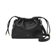 A.p.c. Mini Hobo Väska - Svart - Syntetisk Black, Dam