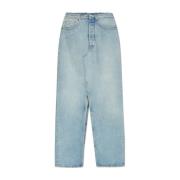 MM6 Maison Margiela Jeanskjol med vintageeffekt Blue, Dam