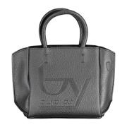 Byblos Elegant svart Tote med handtag och axelrem Black, Dam