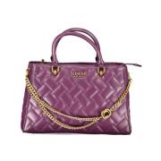 Guess Lila Polyeten Handväska med Gracelynn Stil Purple, Dam