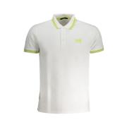 Cavalli Class Polo Shirt med Korta ärmar och Logo White, Herr