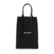 Palm Angels Broderad Logotyp Toteväska Black, Dam