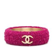 Chanel Vintage Pre-owned Metall armband Pink, Dam