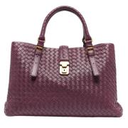 Bottega Veneta Vintage Pre-owned Laeder totevskor Purple, Dam