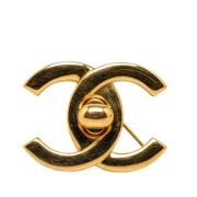 Chanel Vintage Pre-owned Metall chanel-smycken Yellow, Dam