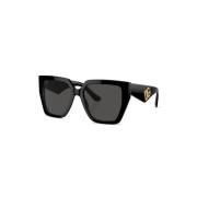 Dolce & Gabbana Svarta solglasögon med originalfodral Black, Dam