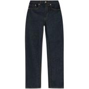 Dries Van Noten Indigo Bomull Jeans Rak Hem Blue, Herr