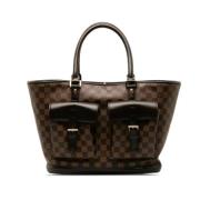 Louis Vuitton Vintage Pre-owned Canvas handvskor Brown, Dam