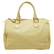 Valentino Vintage Pre-owned Laeder handvskor Yellow, Dam